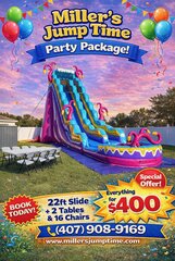 22' Water Slide + Seating Party Package