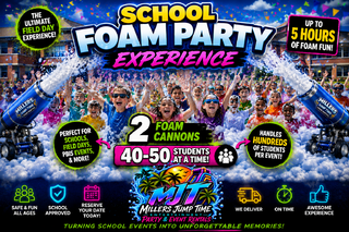 School Foam Party Experience (Up to 5 Hours)