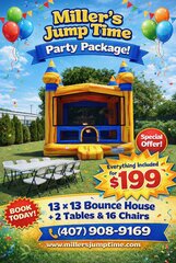 Bounce House + Seating Party Package