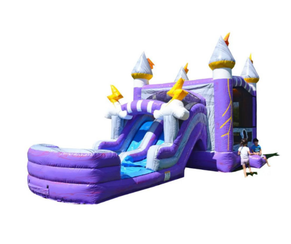 Lightning Bounce House with Slide