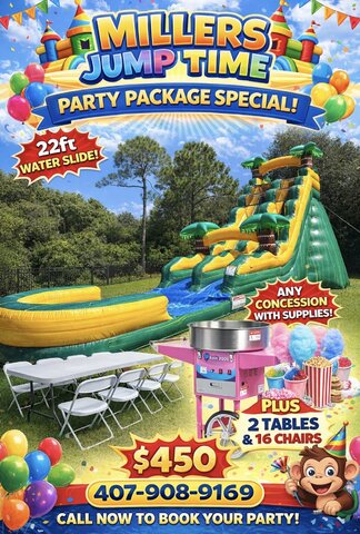 Water Slide and Concession Party Package