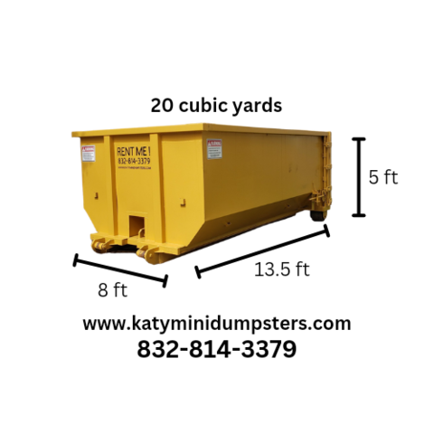 20 yd dumpster 7 day rental