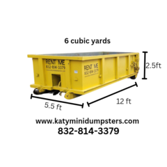 6 yd dumpster 7 day rental