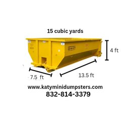  15 yard dumpster 14 day rental