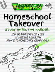 Homeschool Takeover One Game Per Person