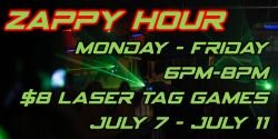 Zappy Hour One Game Per Person