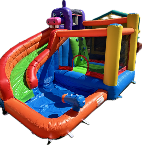 Hippo Bounce House (Wet & Dry)