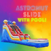 17ft astronaut slide with pool 
