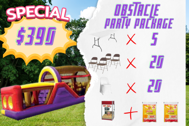 Obstacle Course Party Package (Dry) -POP
