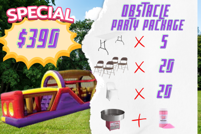 Obstacle Course Party Package (Dry) -CC