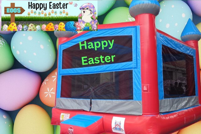 Happy Easter Bounce House CHB989L-Twister