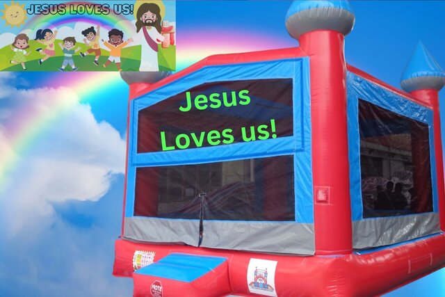 Jesus Loves Us  Bounce House CHB989L-Twister