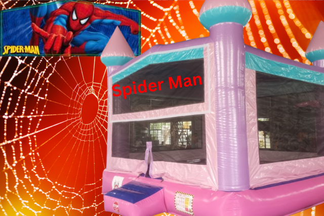 Spider Man Bounce House PINK