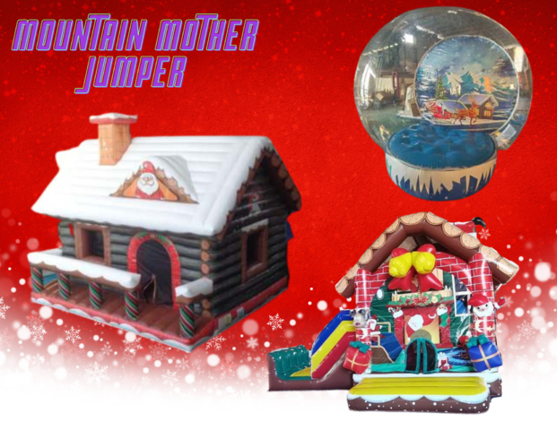 Christmas Package #1-Santa- CHB1126 +Snow Globe-CHAD358S +Cabin-CHB1231