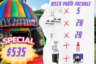 Disco Party Package #3 with Snow Cone Machine