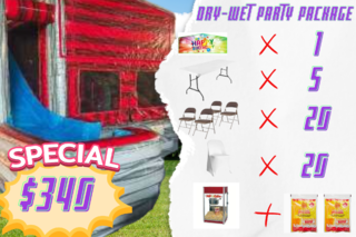 Modular Combo (Dry/Wet) Party Package #1 Pop