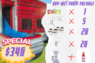 Modular Combo (Dry/Wet) Party Package #3 Snow Cone