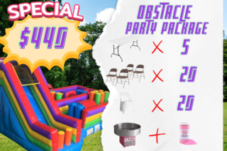 Obstacle Course w/ Slide Party Package #2 CC