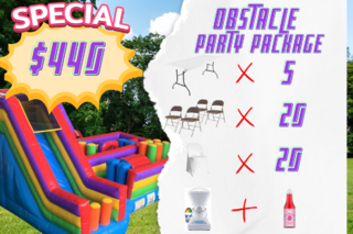 Obstacle Course w/ Slide Party Package #3 SC