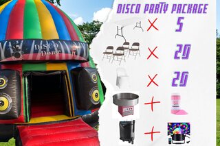 Disco Party Package with Cotton Candy Machine