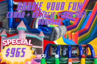 Double Your Fun #11: Dry Combo, Obstacle, Ball Toss, Princess Bouncer
