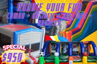 Double Your Fun #12 : Dry Combo, Obstacle, Ball Toss, Modular Bouncer