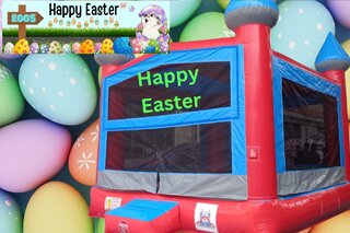 Happy Easter Bounce House W/ Twister Option