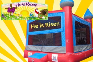 He is Risen Bounce House W/ Twister Option