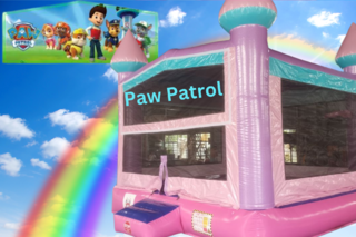 Paw Patrol Bounce House Castle- Pink