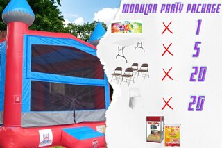 Bounce Castle W/ Twister +pop