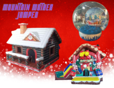 Christmas Package #1- Santa Combo + Cabin + Snow Globe