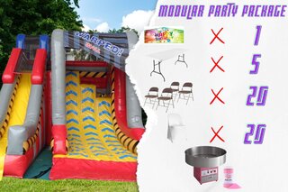 Warped Wall Package with Cotton Candy Machine