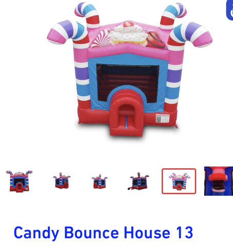  Candy bounce house (13x13)