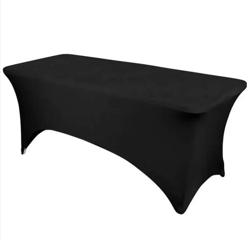 6' Spandex Table Cover Black