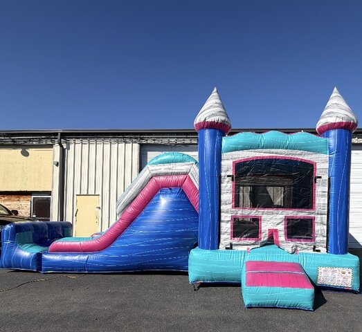 Combo with a slide blue