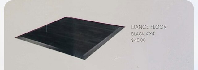 Dance floor black (4x4)