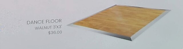 Dance floor walnut color (3x3)