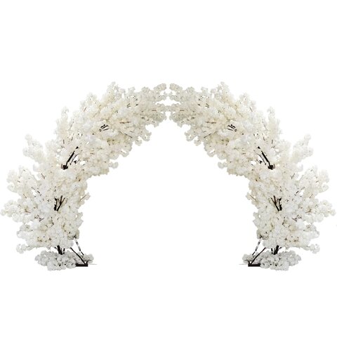 White Cherry Blossom Arch 9ft Tall