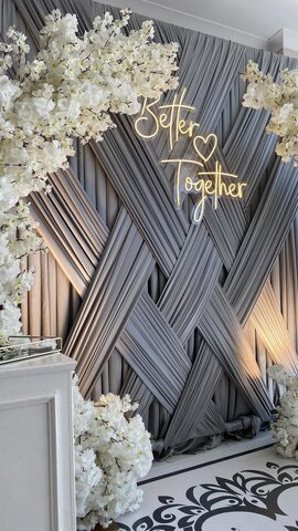 20ft Sheer Gray Criss Cross