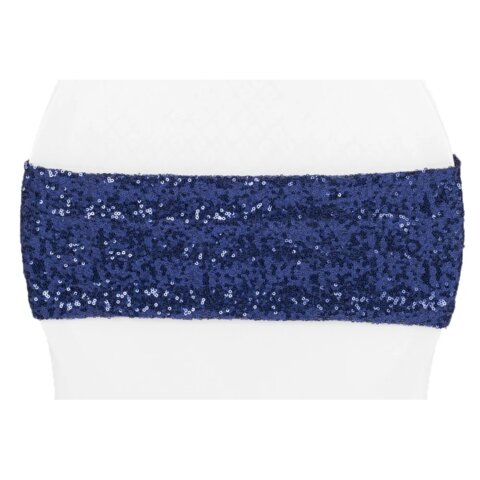 Sequins Chair Bands Blue