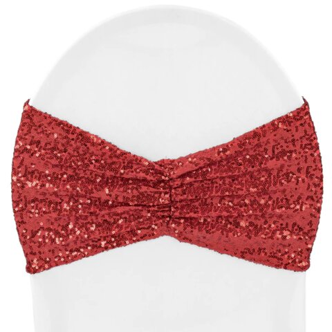 Sequins red bands