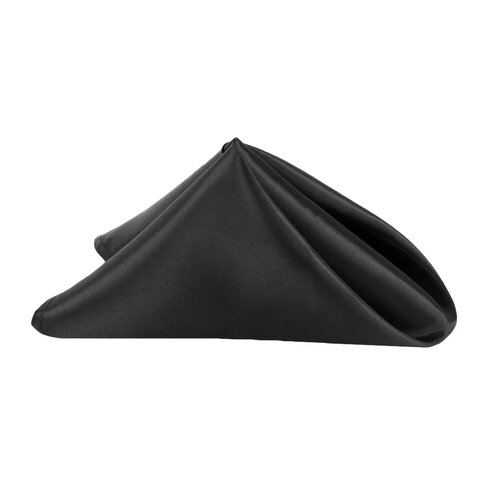 Black Satin Napkin