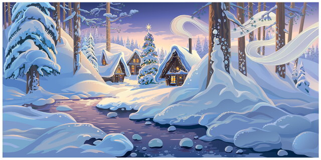 BD-SnowyHousesRoads