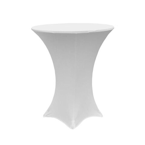 Cocktail White Spandex Tablecloth