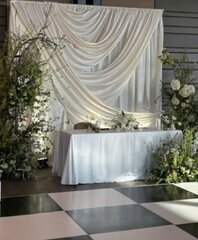 20' Poly Ivory Panels Double Panel Affect