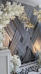20ft Sheer Gray Criss Cross