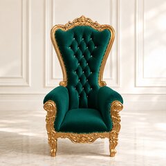 Throne Velvet Large Chair