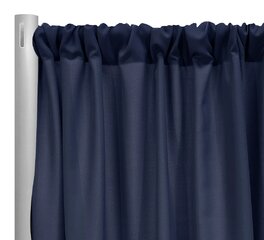 Navy Blue Poly Curtains 14ft 