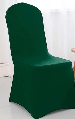 H Green Spandex Chair Covers