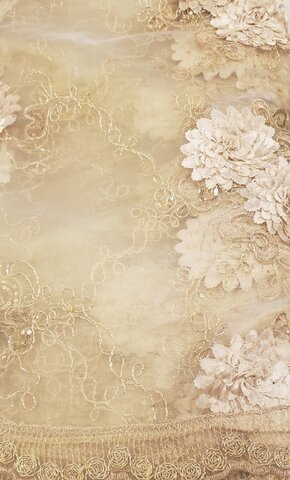 Champagne 85x85 Flower Overlay